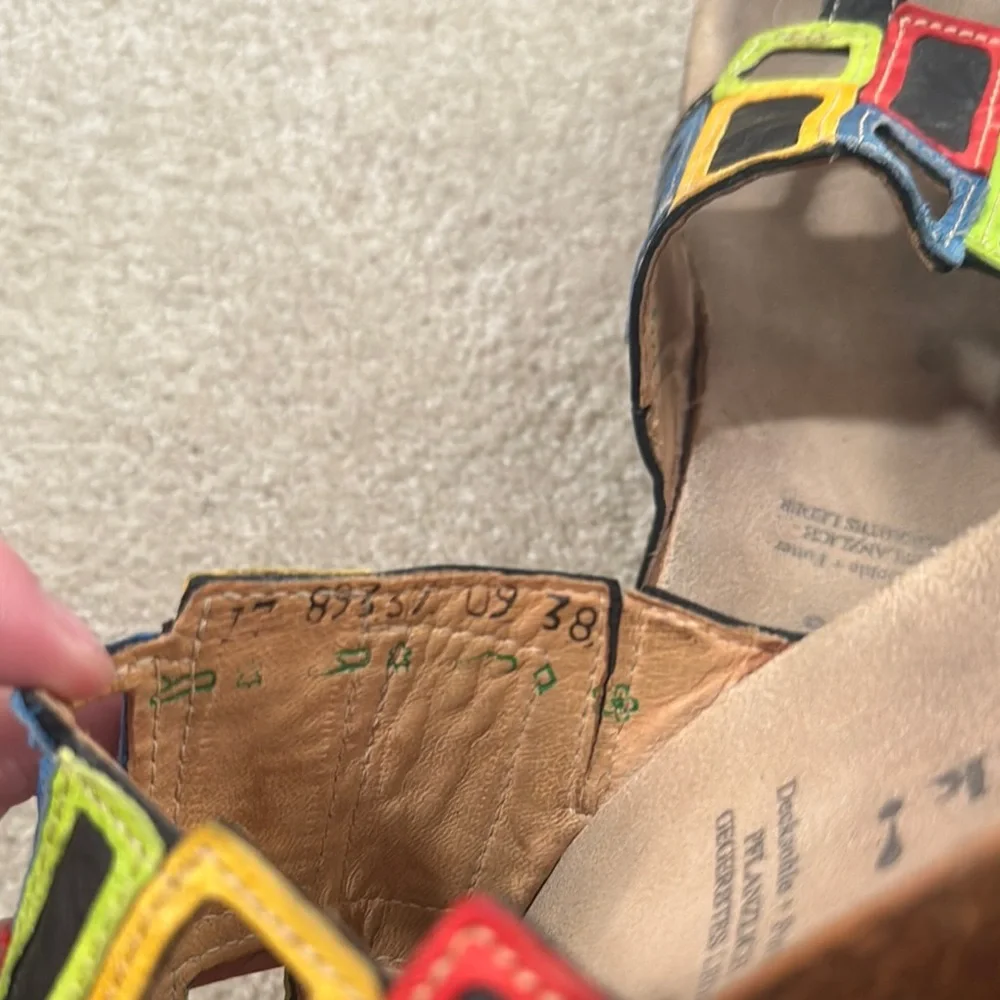 Think! Multicolor Geometric Slide Sandals - Picture 4 of 6